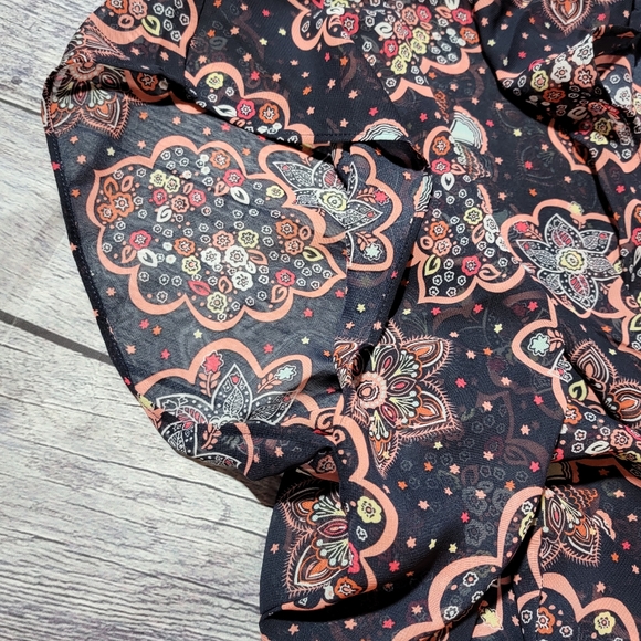 Lane Bryant Floral and paisley duster cardi one sz - Picture 8 of 8